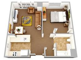 20 One Bedroom Apartment Plans For Singles And Couples Home Design Lover One Bedroom House One Bedroom House Plans Apartment Floor Plans