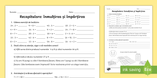 Learn vocabulary, terms and more with flashcards, games and other study tools. Recapitulare InmulÈirea Èi ImpÄrÈirea FiÈÄ DigitalÄ