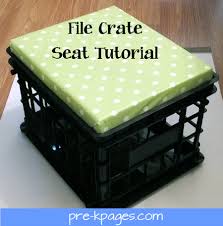 Diy File Crate Seat Tutorial