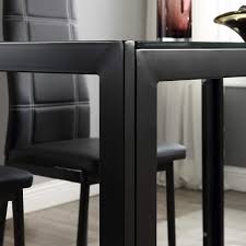 Find the perfect home furnishings at hayneedle, where you can buy online while you explore our room designs and curated looks for tips, ideas & inspiration to help you along the way. Buy Recaceik 5 Piece Kitchen Dining Room Sets Modern Black Metal Kitchen Table W Glass Table Top Dining Table Set For 4 Perfect For Breakfast Nook Small Spaces Online In Nigeria B08yygz88p