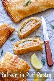 Salmon In Puff Pastry Recipe Happy Foods Tube Recipe Salmon In Puff Pastry Puff Pastry Recipes Food