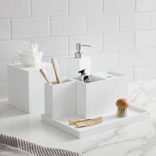 Find tooth brush holders, soap dispensers and more in an array of styles and materials. Lacquer Bath Accessories White