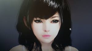 Your hair is your best accessory! Pictures Black Desert Brunette Girl Face Hair Female 3d 1920x1080