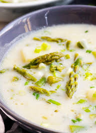 Vegan Asparagus Soup Is Best Ever Non Dairy Cream Of Asparagus Soup With Potato And Coconut Milk Kids Love Soup Recipes Cream Of Asparagus Soup Asparagus Soup