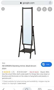 Free delivery for many products! Ikea Isfjorden Standing Mirror Home Furniture Home Decor On Carousell