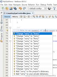 How To Get The Netbeans 8 0 2 Spellchecker To Suggest Corrections Stack Overflow