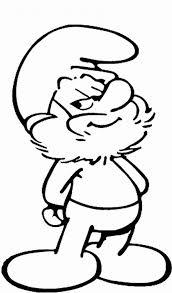 Papa Smurf Smiling Face In The Smurf Coloring Page Kids Play Color In 2020 Cartoon Coloring Pages Coloring Pages Cool Coloring Pages