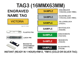 Jewellery wholesaler in ampang, kuala lumpur. Instant Name Tag Engraved Express Service Name Tag Siap Segera Di Kuala Lumpur Petaling Jaya Selangor