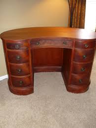 Collectibles General Antiques Charles R Sligh Kidney Shaped Desk Sligh Furniture Wood Office Furn Wood Office Furniture Kidney Shaped Desk Sligh Furniture