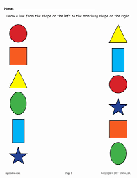 A collection of downloadable worksheets, exercises and activities to teach shapes, shared by english language teachers. Shape Matching Worksheets For Preschoolers Unique Worksheet Shapes Matching Worksheets For Preschool Printable Worksheets For Kids