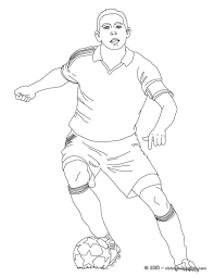 Coloriage D Un Joueur De Foot Realiste A Colorier Un Coloriage Parfait Pour Les Enfants Fans De Football O Sports Coloring Pages Soccer Players Coloring Pages