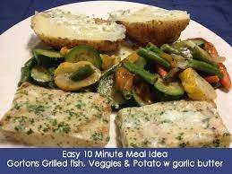 Gorton's lemon butter salmon promises you an exceptional quality salmon meal every time. Review 10 Minute Meal Gortonsseafood Grilled Fish Vegetables Potato W Garlic Butter Realfabulous