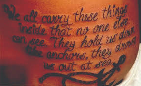 A pathological assessment showed peritoneal tissue with focal dark pigment associated with mild chronic inflammation and deposition of tattoo pigment; Fight Like A Girl Tattoos As Identity Constructions For Women Living With Illness