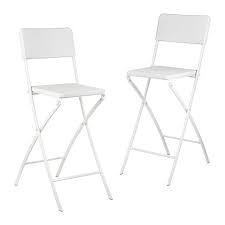 138.88us $ |foldable chair bar stools free shipping coffee house chairs furniture show shop retail. Relaxdays Bastian Folding Bar Stools Rattan Look Backrest Bistro Chairs Foldable 78 Cm Tall Counter Height White Buy Online In Dominica At Dominica Desertcart Com Productid 77018829