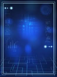 Spot Stereo Space Technology Wind Blue Gradient Background