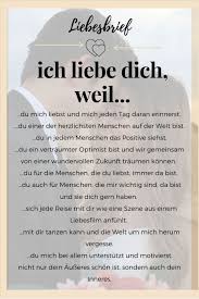 Hier findest du eine sammlung der besten liebessprüche, die zu herzen gehen, und dir dabei helfen können deine liebe auszudrücken. Ich Liebe Dich Weil Susse Texte Fur Den Freund Liebesbriefe Liebe Ehemann Zitate