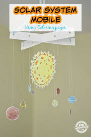 Making a solar system mobile is a great activity for when you're learning about the solar system. Easy Solar System Model With Printable Template Kids Activities Blog