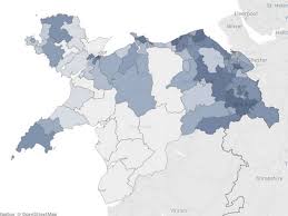 Was current stock the relief map 5 utilises 1:275,000 scale ordnance survey mapping data to provide a clear and easy to use map of wales. New Map Shows Area By Area Breakdown Of Coronavirus Cases And Rates In North Wales North Wales Live