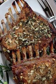 Garlic Crusted Roast Rack Of Lamb Recipe Recipe Roasted Rack Of Lamb Recipe Lamb Recipes Oven Lamb Recipes