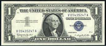 1957 $1 silver certificates are very very common. 1957 B One Dollar Silver Certificate Money Serial W 97138753 A Art Collectibles Collectibles Efp Osteology Org