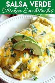 Creamy Salsa Verde Chicken Enchiladas Recipe Salsa Verde Chicken Enchiladas Creamy Salsa Salsa Verde Chicken