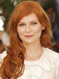 Blue, green, or hazel possible hair colors are: Redheaded Celebrities With Blue Eyes Hubpages