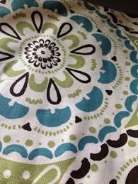 Target Threshold Green Medallion Fabric Shower Curtain Aqua Brown Fabric Shower Curtains Green Shower Curtains Shower Curtain Decor