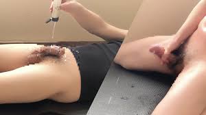 4K  60fps)触らずに勃起してローションで汚してしまいました。 - Pornhub Gay