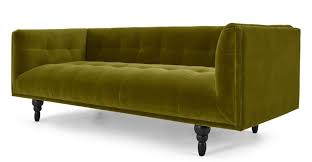 Connor 3 Seater Sofa Olive Cotton Velvet In 2020 Connor Interieur Kussens