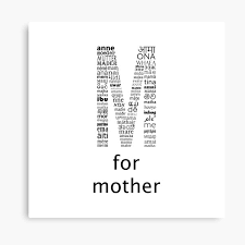 Litere de mana suntparinte ro. Lienzos Cartel Del Dia De Las Madres Redbubble