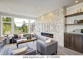 There's also an upper level family room! Modern Great Room Image Photo Free Trial Bigstock