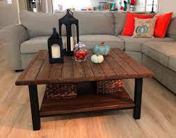 Round coffee table | torched coffee table, modern coffee table, rustic coffee table, wood coffee table, natural table, living room furniture. Handmade Modern Industrial Farmhouse Coffee Table Urban Rustic Wood Steel Coffee Table By Rustic Furniture Hut Custommade Com