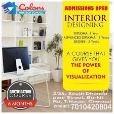 A Diploma Interior Designing Course In Chennai Will Get You A Complete Knowledge On Decorating The Interior Of Interior Design Courses School Interior Interior