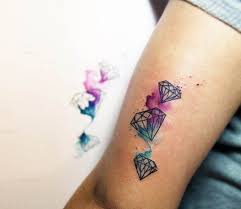 Ideas de tatuajes para hombres citas simples 43+ ideas | janka blog #citas #hombres. Three Little Diamonds Tattoo By Miss Pank Tattoo Post 19793
