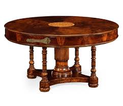 61 Round Mahogany Rotary Extending Dining Table Which Has Eight Sections That Slide Out Mechanically Mahogany Dining Table Extension Dining Table Dining Table