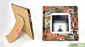 Quickly put together instant cardboard easel to display signage, photo displays and presentations. 3 Ways To Make A Fabric Picture Frame Wikihow