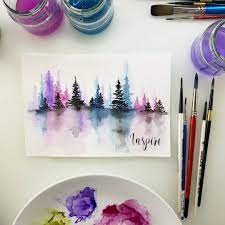 New Video On My Youtube Https Youtu Be Iuajwuihxvm Channel Maremi Smallart Maremismal Watercolor Art Lessons Watercolor Art Diy Small Art