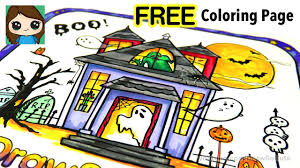 In such page, we additionally have number of images out there. Free Coloring Page And Color With Me Haunted House Youtube