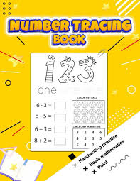 number tracing learn to write for children 3 5 years book preschool numbers tracing math practice activity book for kindergarten and kids number tracing worksheets 1 20 press kd simple 9798502290449 amazon com books