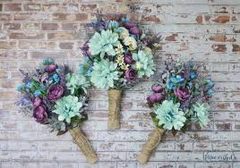@www.majesticsilkflowers.comteal blue roses, wedding bouquet, boutonnierre, silk flowers, artificial bouquet, brooch bouquet, white pearls. This Wildflower Bouquet Is Full Of Purple Teal Turquoise And Lavender Wildflowers And Bloss Teal Wedding Flowers Wedding Bouquets Sets Silk Wedding Bouquets