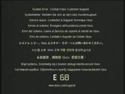 Xbox 360 E68 Error Video Game911