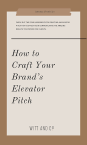 How To Write An Elevator Pitch In 2020 Small Business Branding Branding Resources Pitch