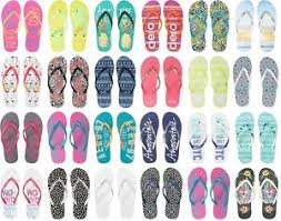 Details About Aero Aeropostale Aero Logo Womens Flip Flops Sandals Thongs Sizes 6 7 8 9 10