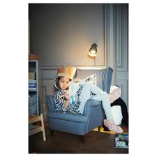 STRANDMON vaikiškas fotelis Vissle pilka 55.8x61.7x70.5 cm | IKEA Lietuva