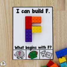Free alphabet printables for learning your abcs and numbers. Building Blocks Capital Letter Cards Letter Recognition Activity