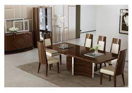 Roma dining table and 6 chairs. Lacquer Dining Set Dark Brown Finish P109ae Casye Furniture