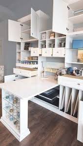 Organizing buttons with mason jars via country chic cottage. All In One Craft Room Art Studio And Wrapping Paper Room Craft Storage Ideas For Small Spaces Craft Room Office Small Office Storage