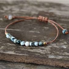 Free Spirit Shop On Instagram This Wonderful Bracelet Is Handmade With Natural Tree Agate Cons Bijoux Chakra Bijoux Perles Bijoux Pierre Naturelle