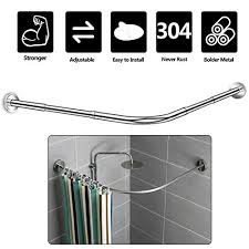 Maybe you would like to learn more about one of these? Niub5 Curved Shower Rod L Shaped Shower Curtain Rod Corner Curtain Rods 28 55 39 37 X 43 3 66 92 Buy Online In Bahamas At Bahamas Desertcart Com Productid 82985420