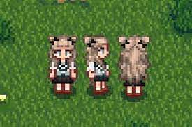 Cute Long Hairstyles At Stardew Valley Nexus Mods And Community Stardew Valley Stardew Valley Tips Pixel Art